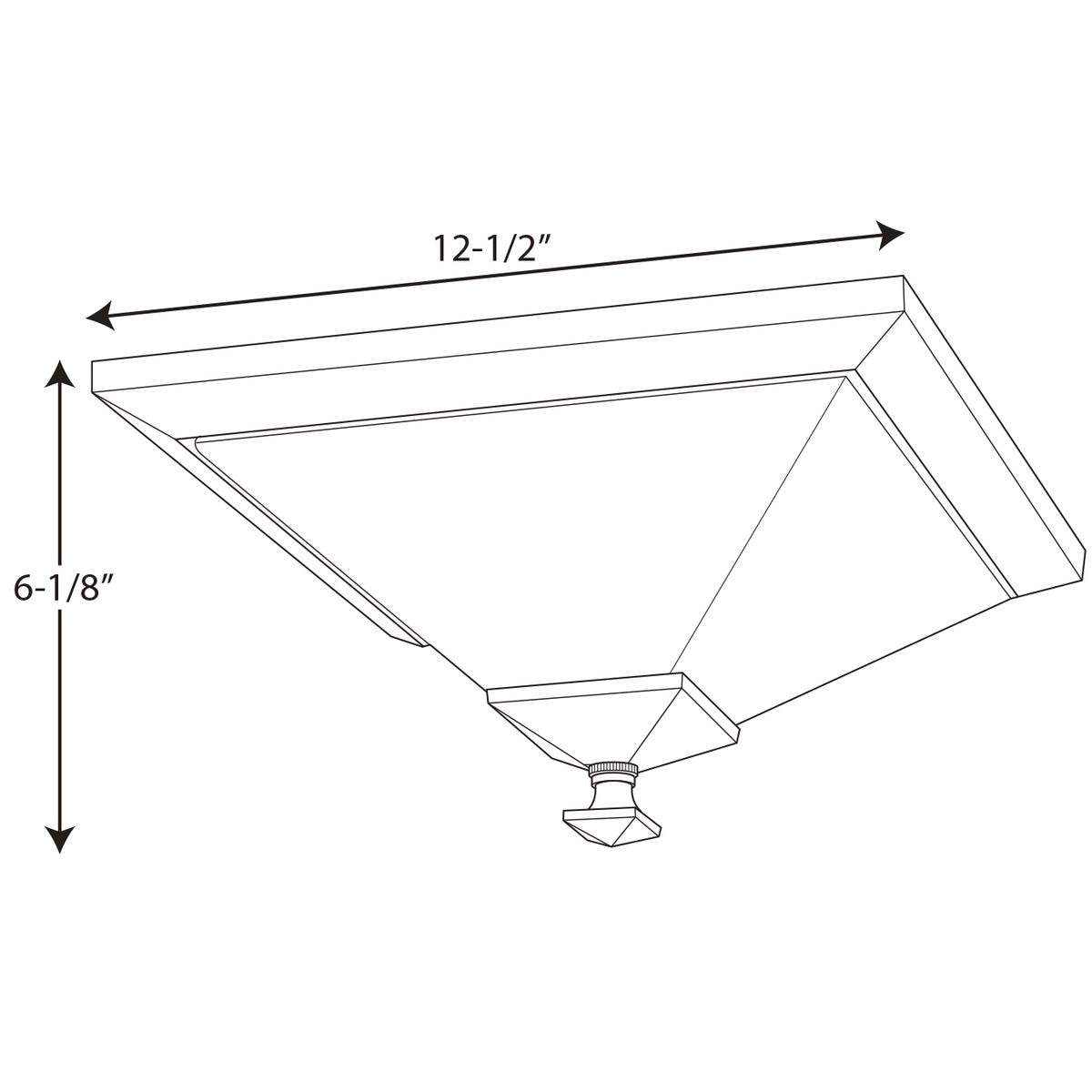 Clifton Heights Brushed Nickel Flush Mount with Etched Glass Shade