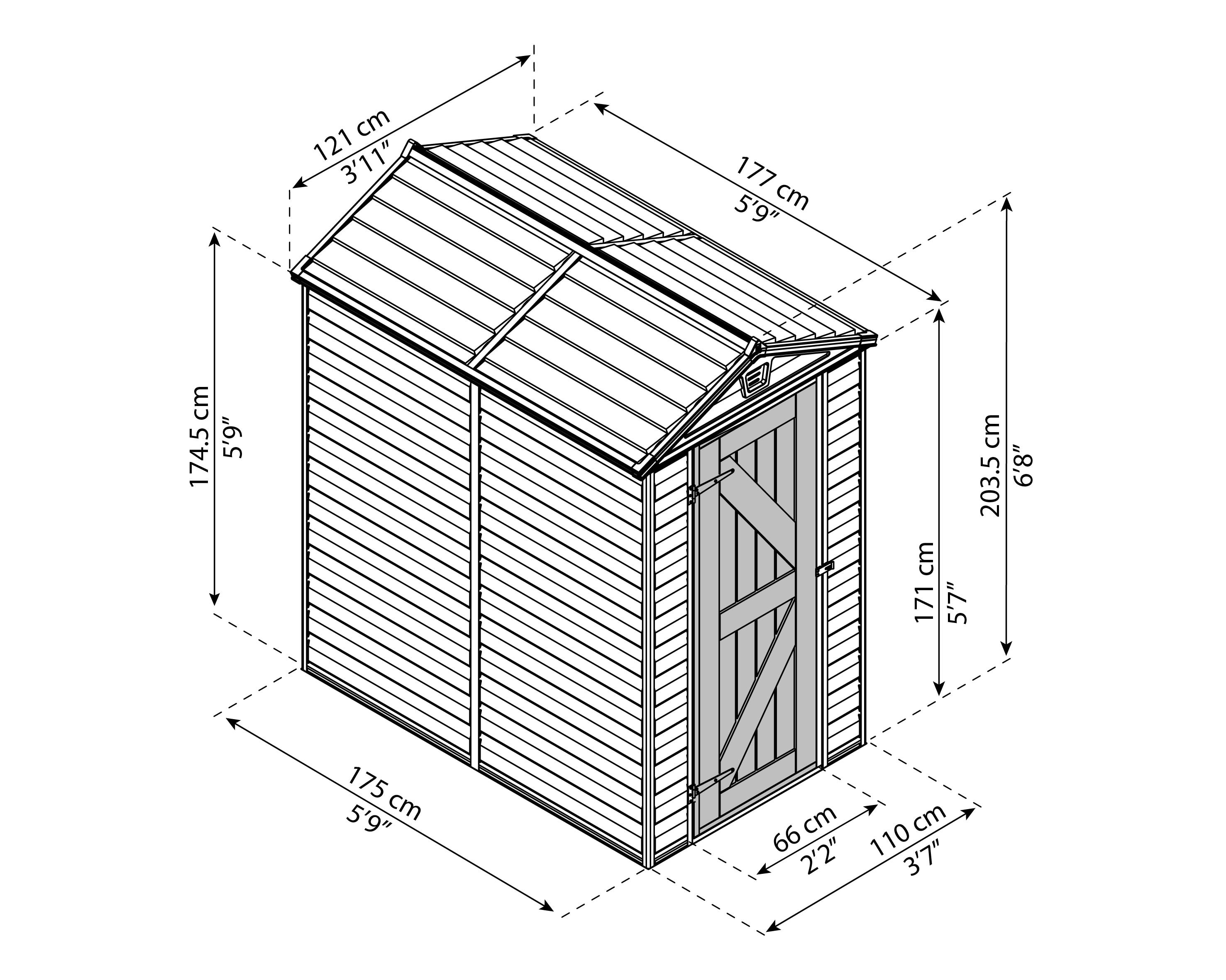 Canopia by Palram 703474 Vinyl-Resin-Storage-Buildings - View #3