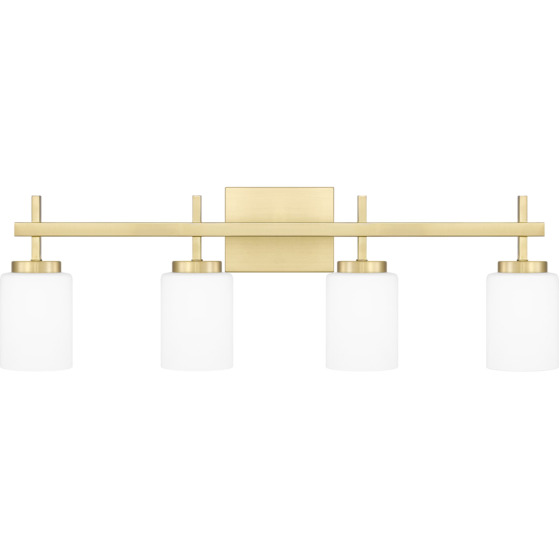 Quoizel WLB8631Y Wilburn 31-in 4 -Light Satin Brass Integrated LED Transitional Vanity light