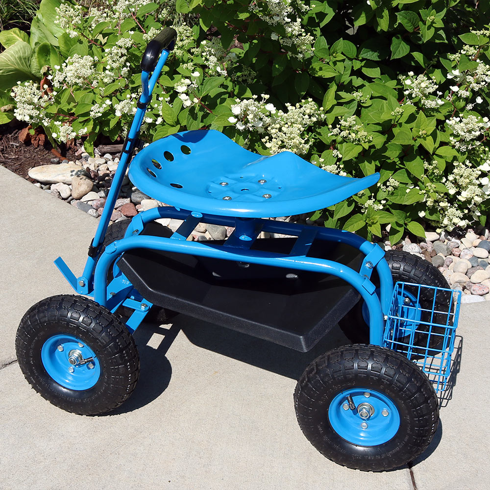 Sunnydaze Decor QH-ESRC011-BL Yard-Carts - View #2