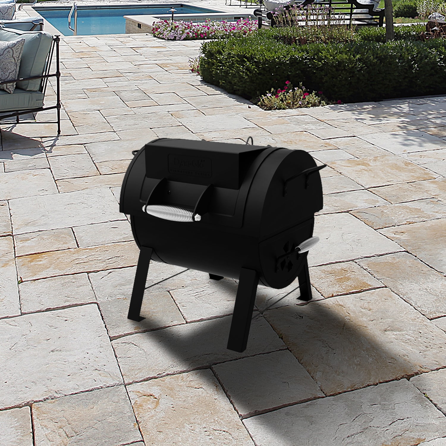 Dyna-Glo Signature Series 287-Sq in Black Portable Charcoal Grill DGSS287CB-D Sansujyuku sansujyuku.com