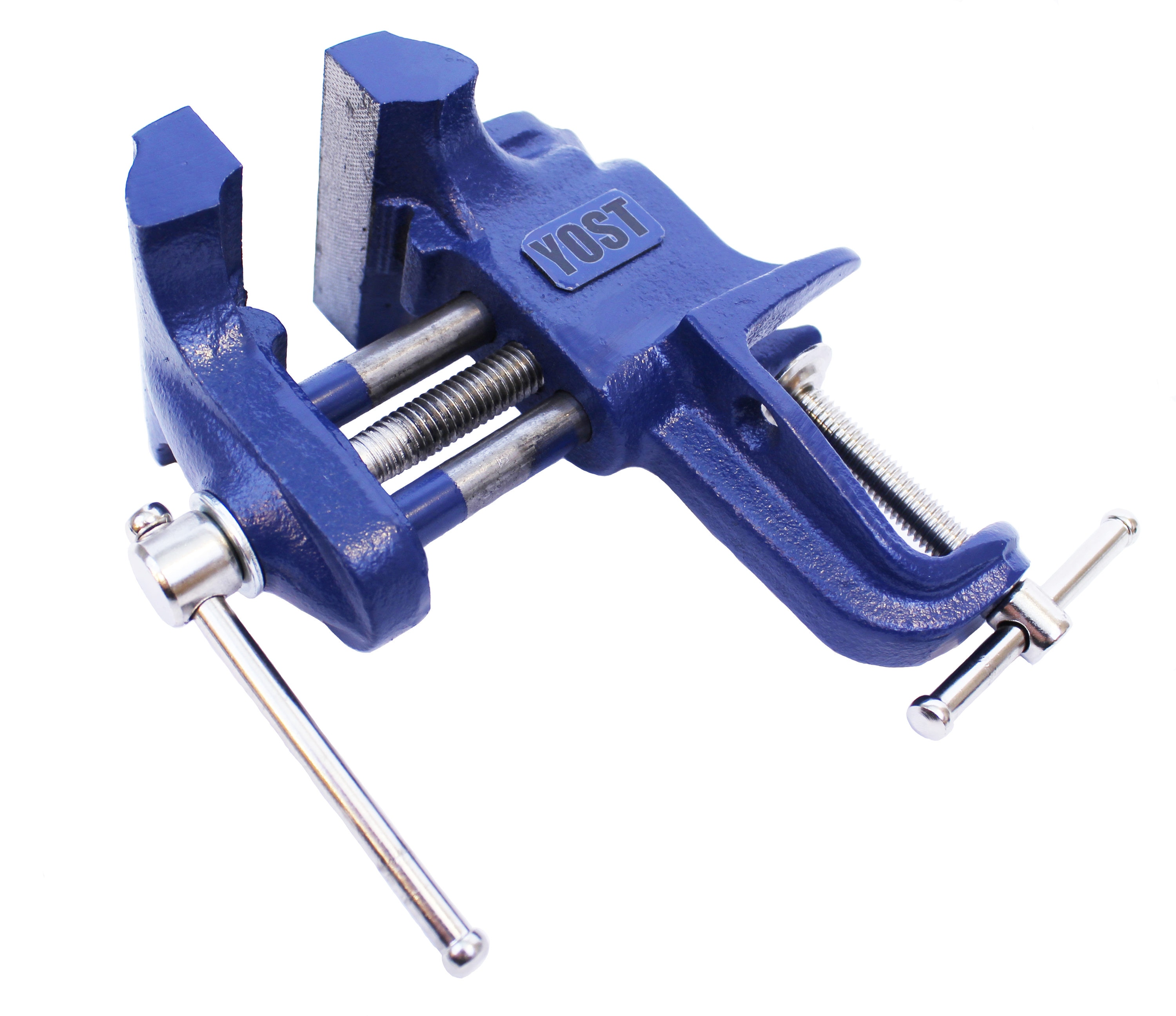 Model 3-in Clamp on Vise, 3-in Jaw Width, 3-in Jaw Opening, Blue Finish | - Yost COV-3