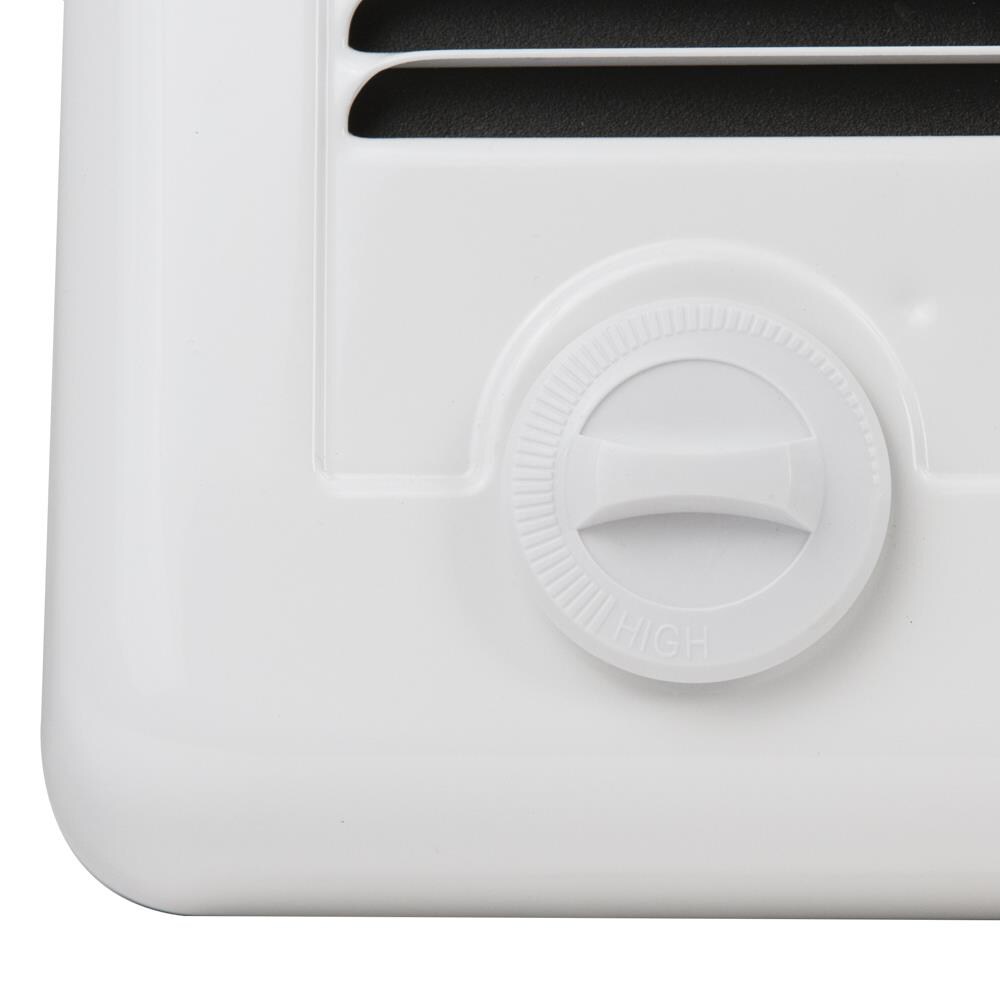 White Electric Wall Heater with Adjustable Thermostat