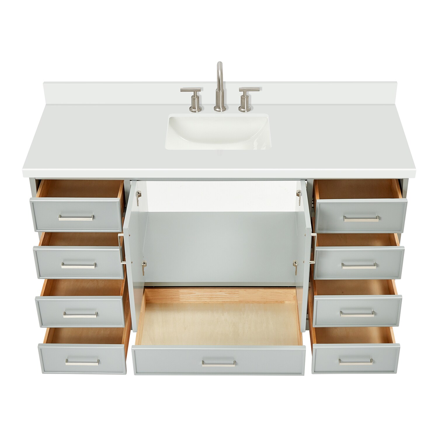 ARIEL M061SWQRVOGRY Bath-Vanity-Combo - View #6