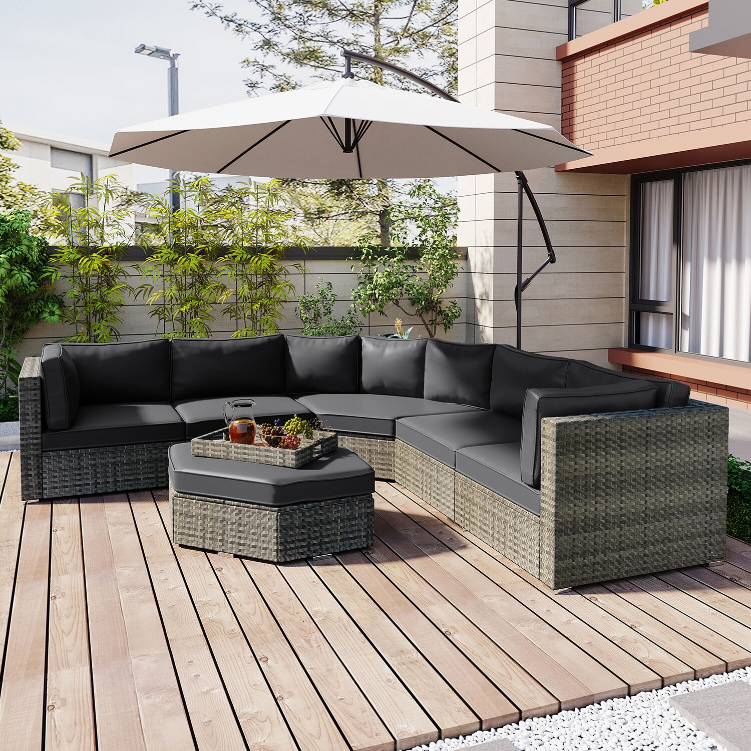 SINOFURN SYA020389GY Patio-Sofas-Daybeds - View #10