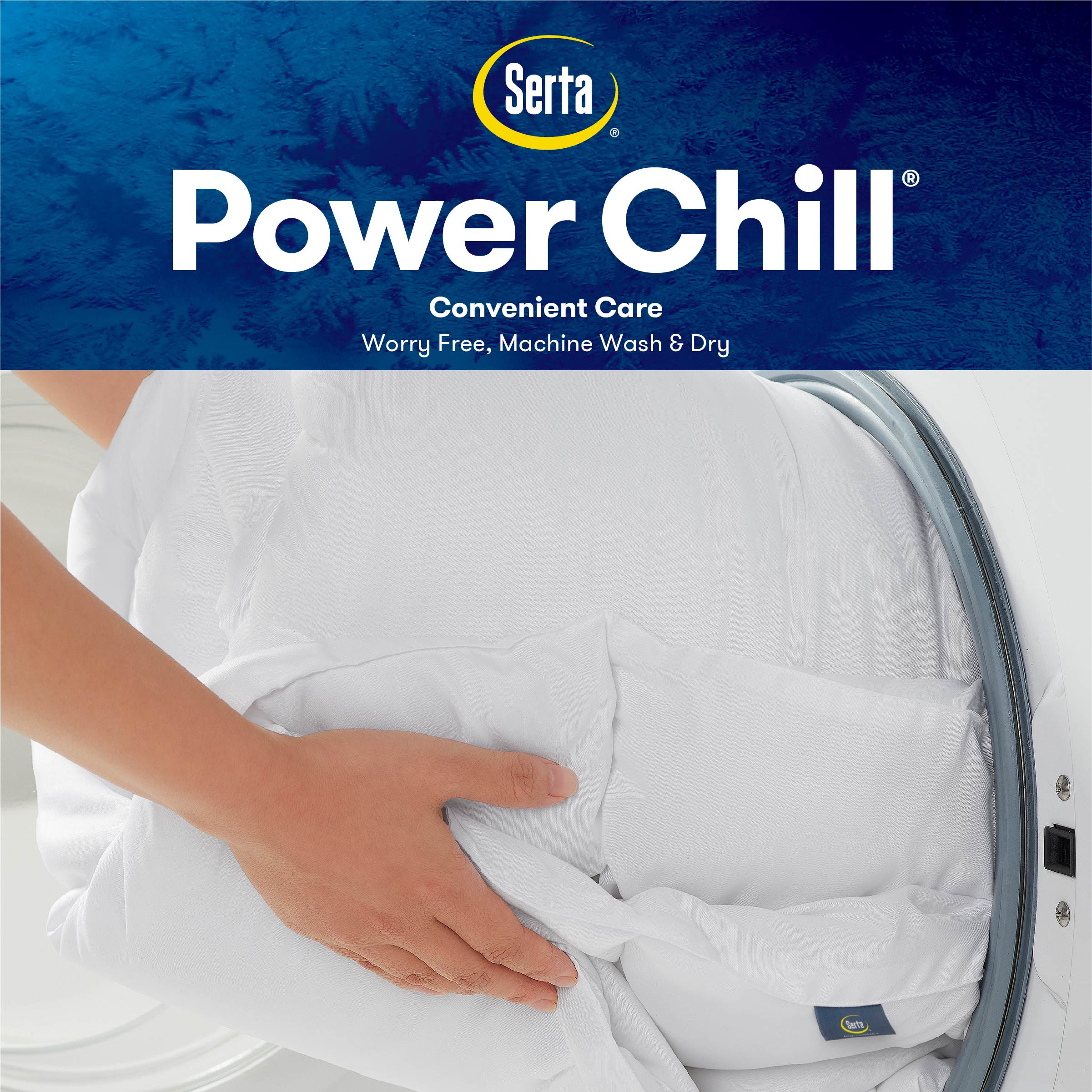 White Soft Cooling Down Alternative Twin Comforter with Corner Tabs