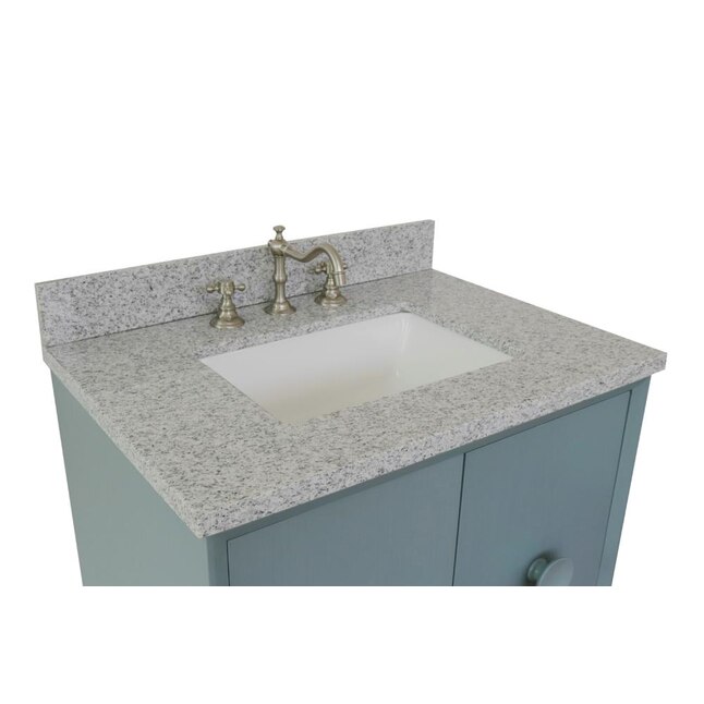 Bellaterra Home LV0400-AB Single Vanity- Cab only 30-in Aqua Blue Bellaterra Home LV0400-AB Single Vanity- Cab only 30-in Aqua Blue