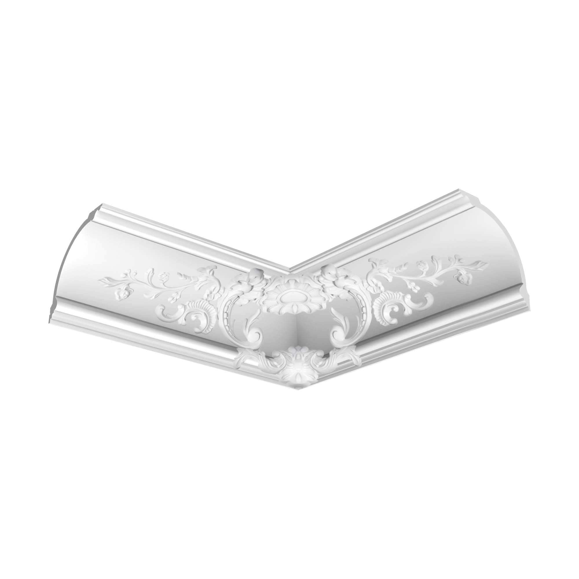 Orac Decor C338B Orac Crown Moulding 78-in Primed Polyurethane Crown Moulding