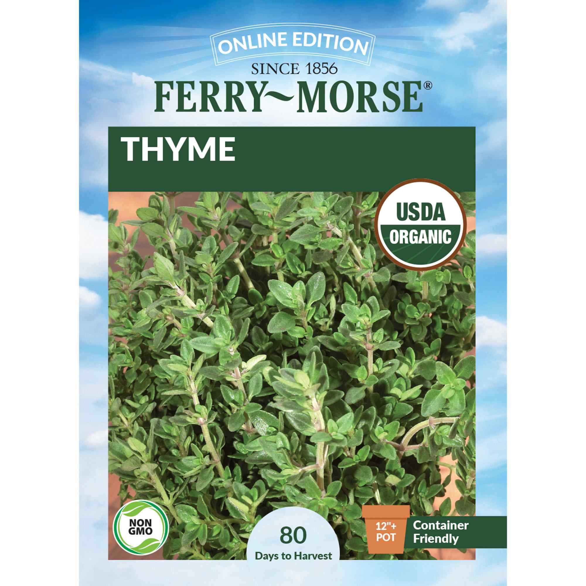 Ferry-Morse LC25.1375 Organic Thyme Seeds 400 Milligram(s)