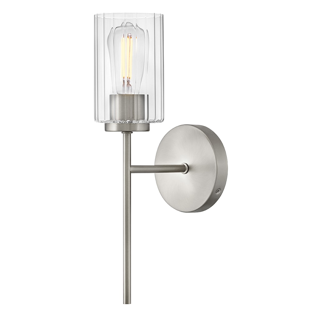 Lark 85580BN Leta 5.25-in 1 -Light Brushed Nickel Transitional Vanity light