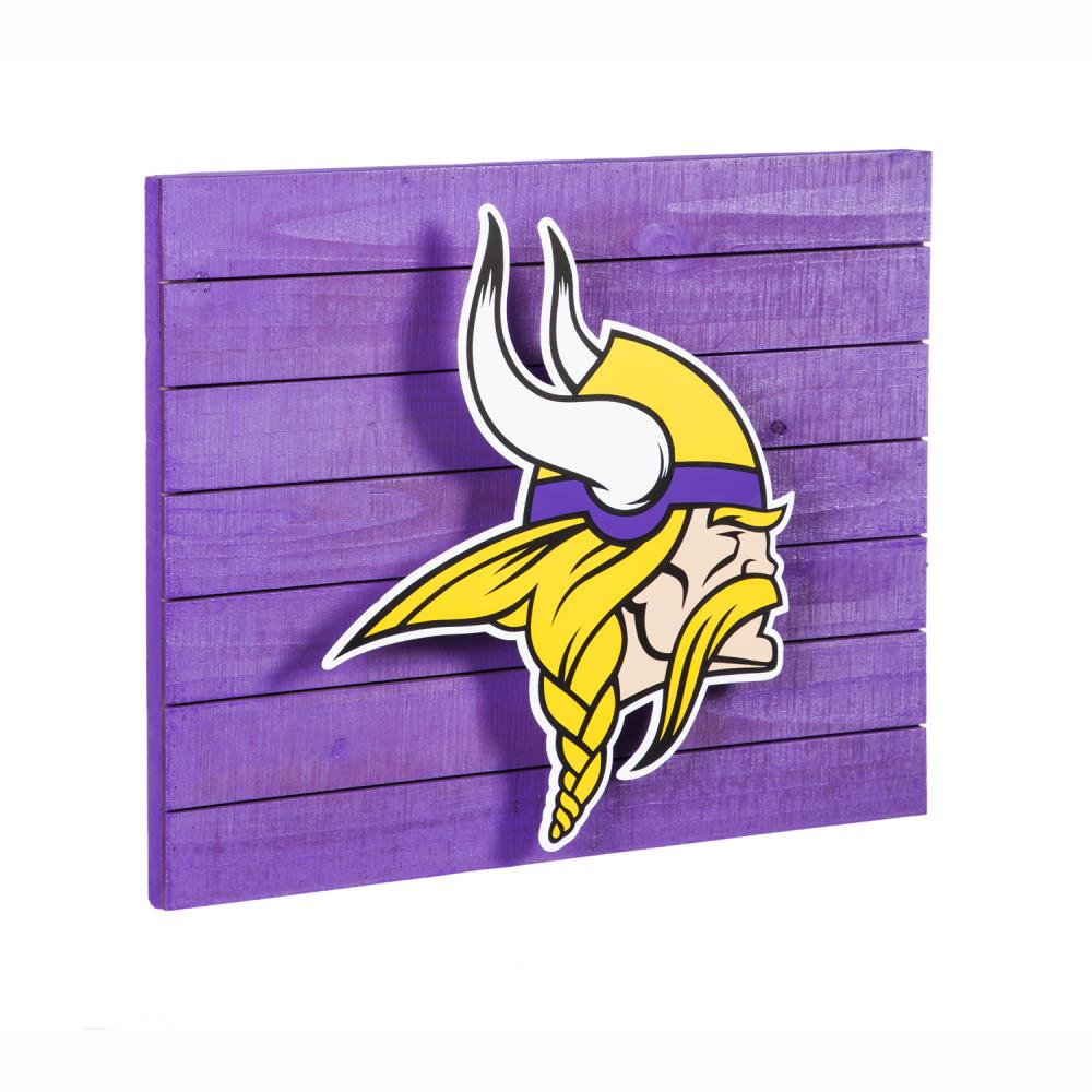 Minnesota Vikings Art Glass Lamp