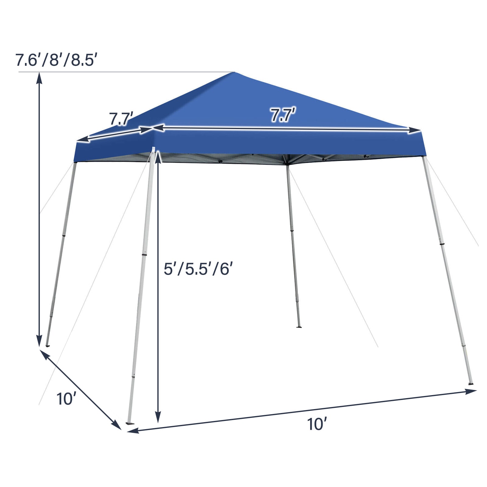 WELLFOR 10-ft x 10-ft Canopy Storage Shelter in the Canopy Storage Shelters  department at