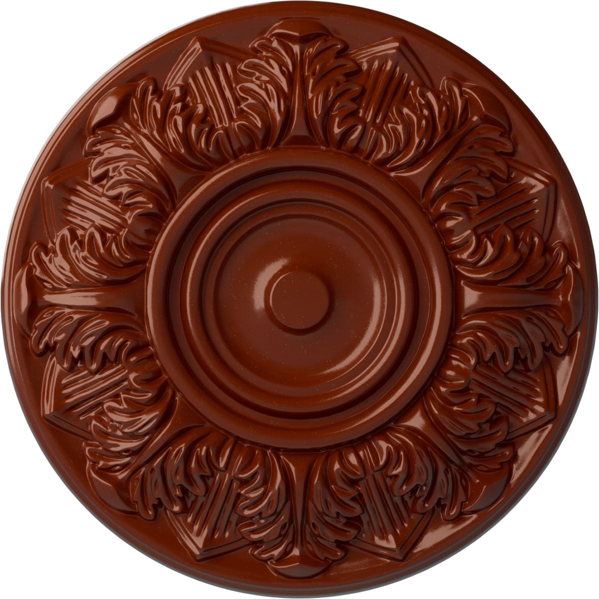 Ekena Millwork CM13WHFIF Whitman 13-in W x 13-in L Firebrick Polyurethane Ceiling Medallion