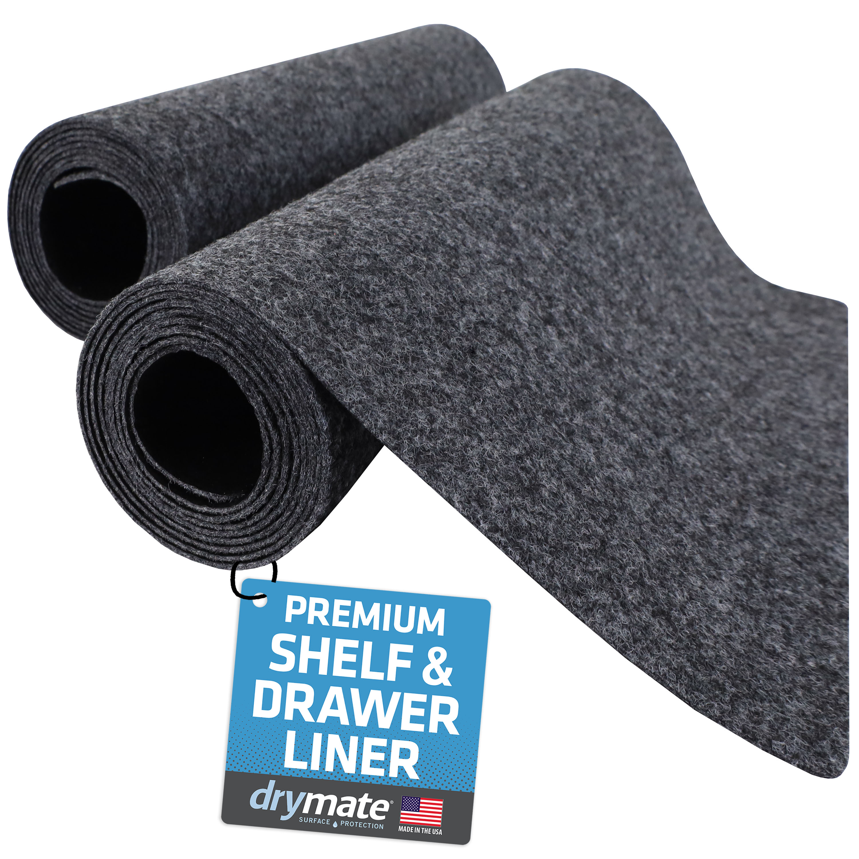 Magic Cover Solid Grip 15' Gray Shelf Liner