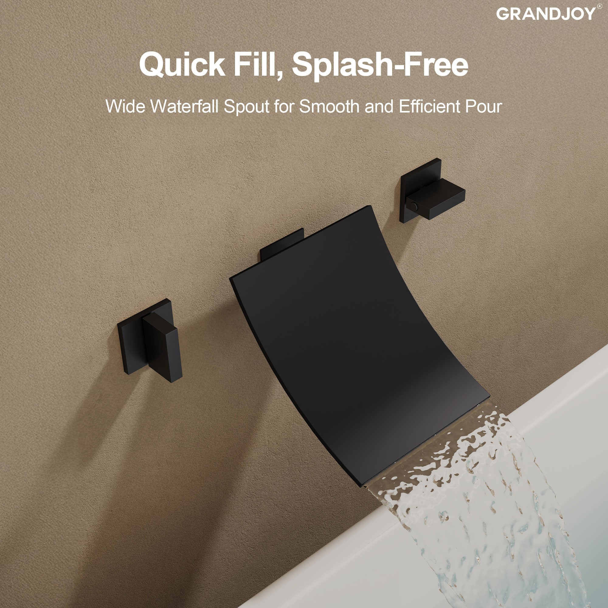 GRANDJOY FL23671-BN Roman-Tub-Faucets - View #9