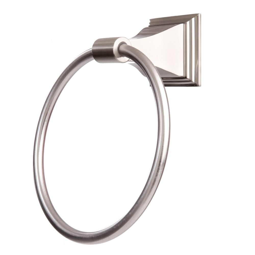 ARISTA BA1702-TRG-SN Leonard series Satin nickel Wall mount Single Towel Ring