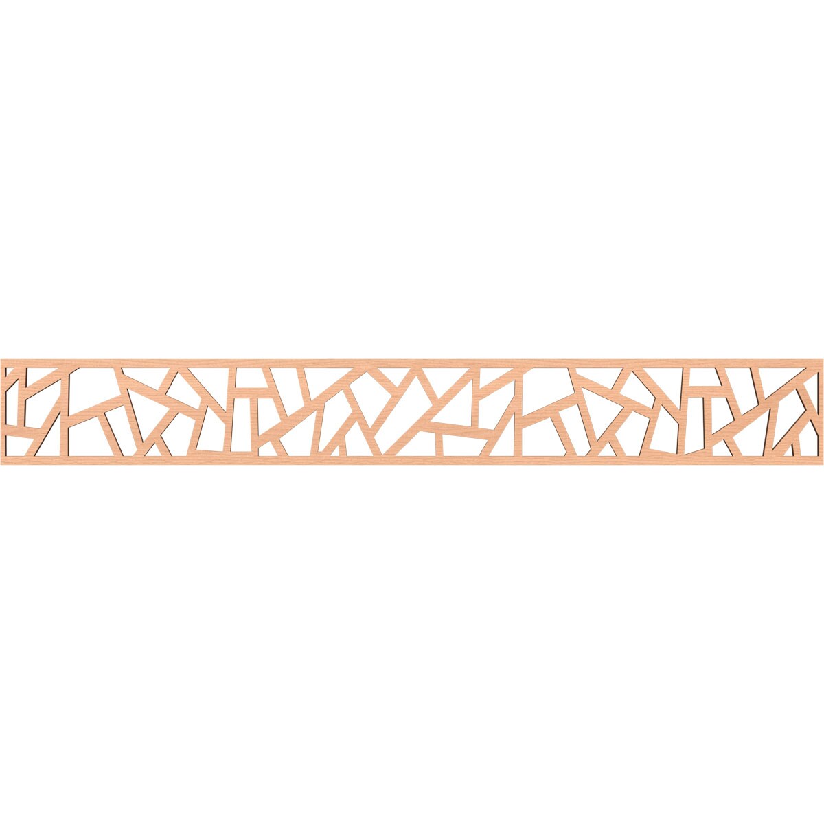 Ekena Millwork MLDA06X46HSBAL Harrisburg Fretwork Flat Trim 6-in x 3.86-ft Alder Brown Unfinished 2155802 Pierced Wall Panel Moulding