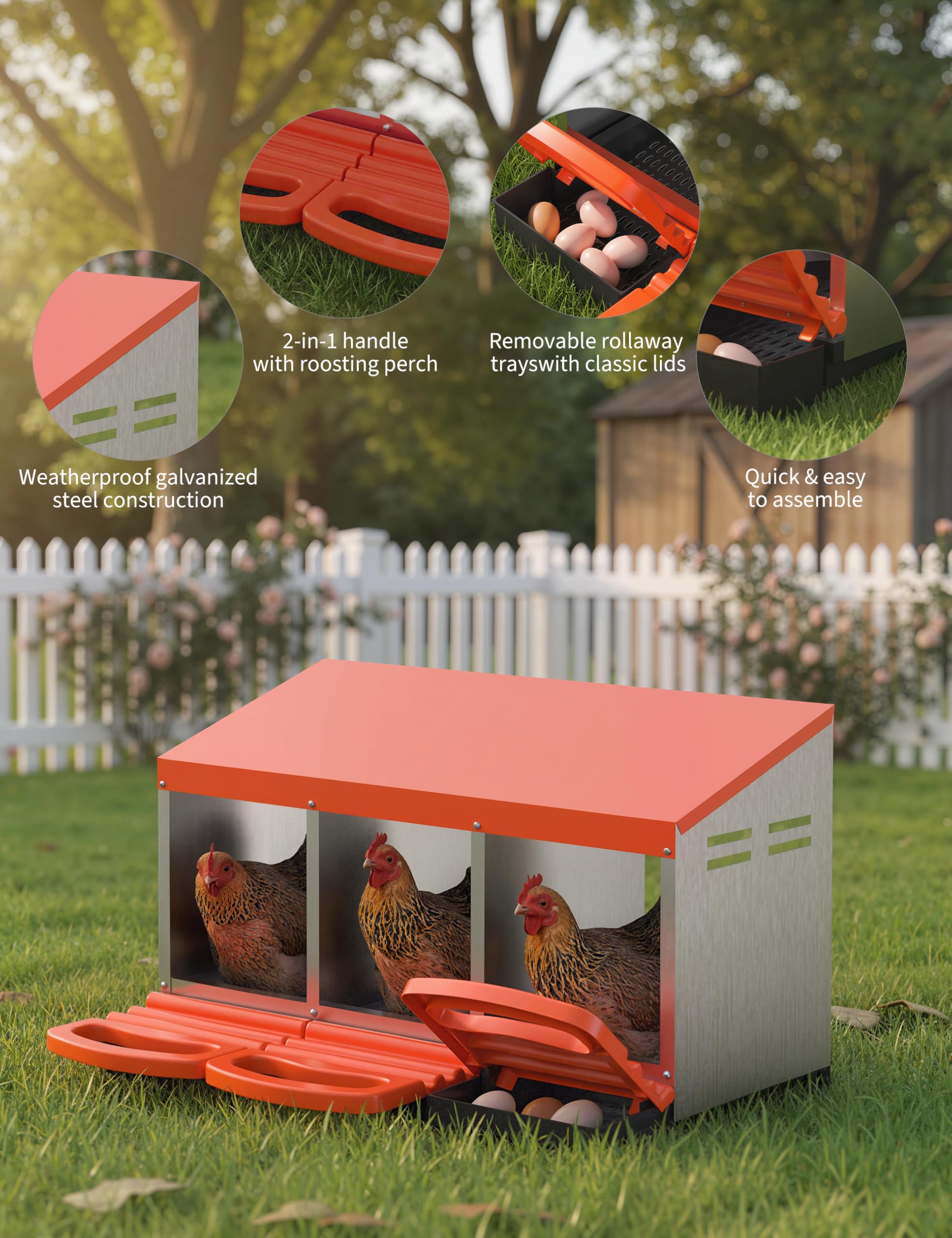 DEXSO NOVA-44A8F753F8K Chicken-Coops-Rabbit-Hutches - View #7