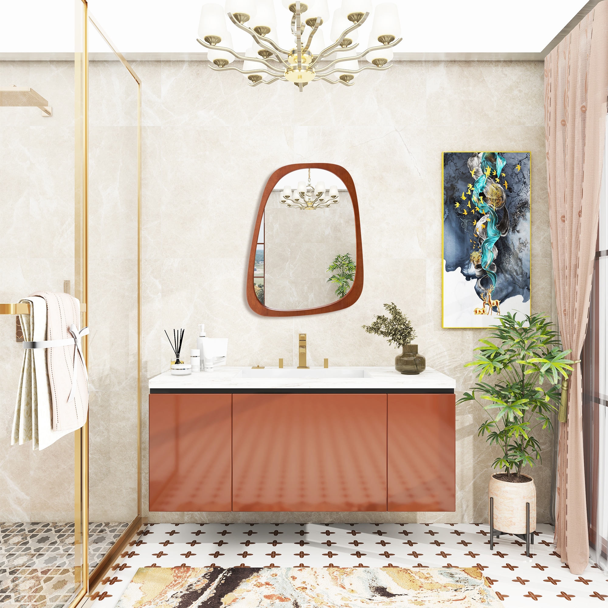 WELLFOR BMJ10205NA Framed-Bath-Mirrors - View #4