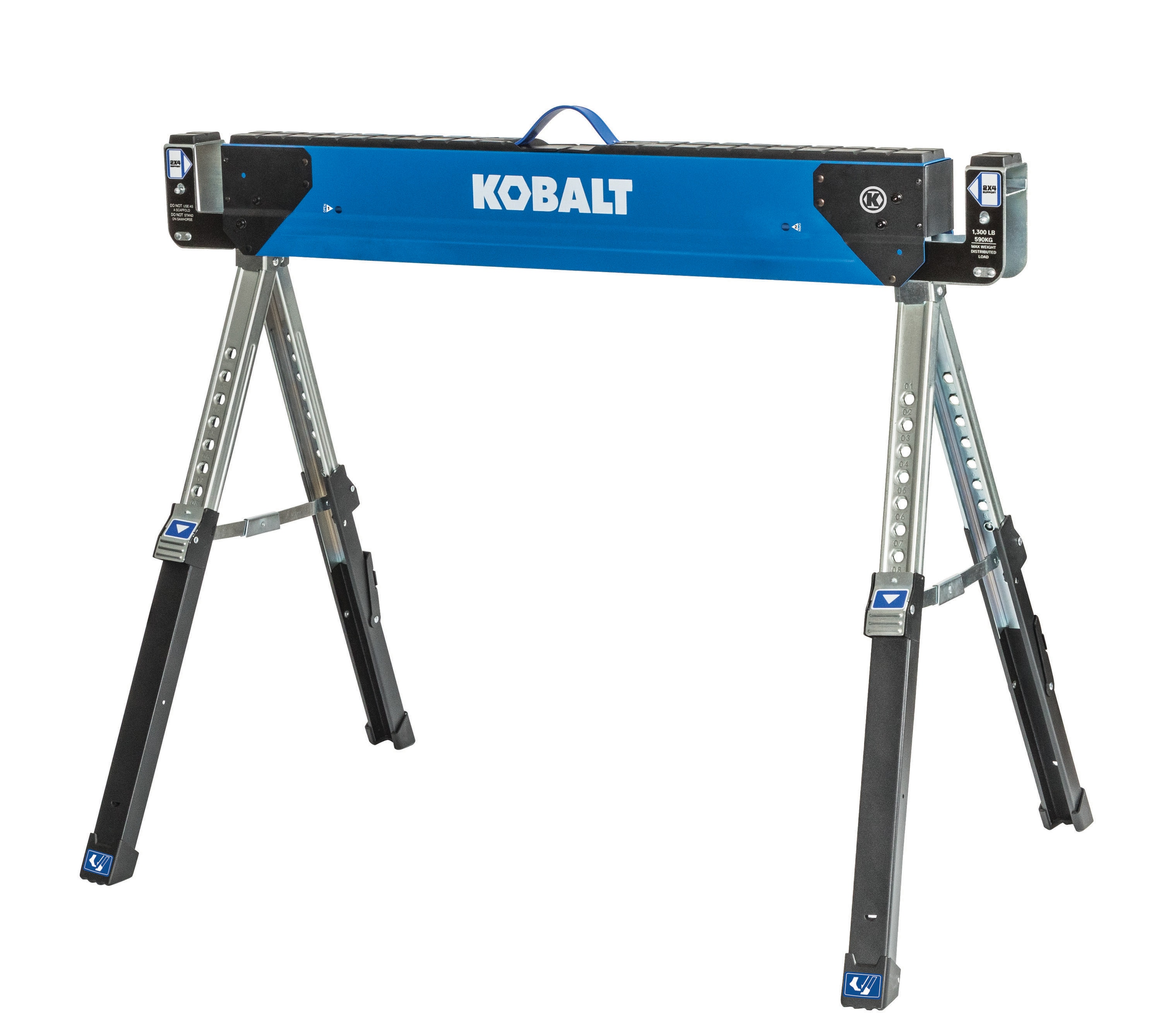 42-in W x 32-in H Adjustable Steel Saw Horse (1100-lb Capacity) | - Kobalt 81330