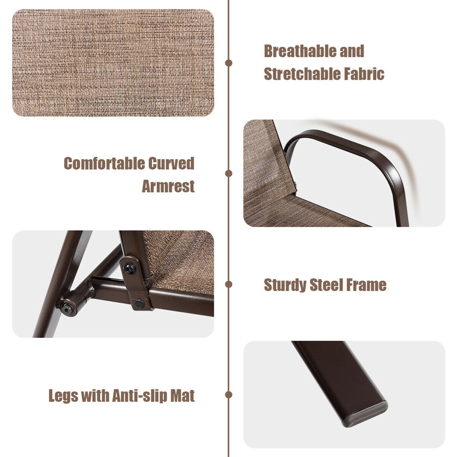 WELLFOR OUG63630BN Patio-Chairs - View #7