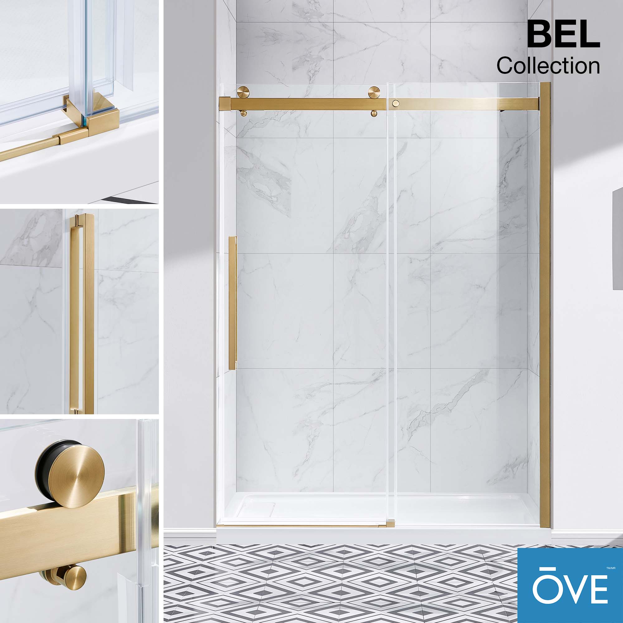 OVE Decors 15SGP-BELS60-GLD Shower-Doors - View #15