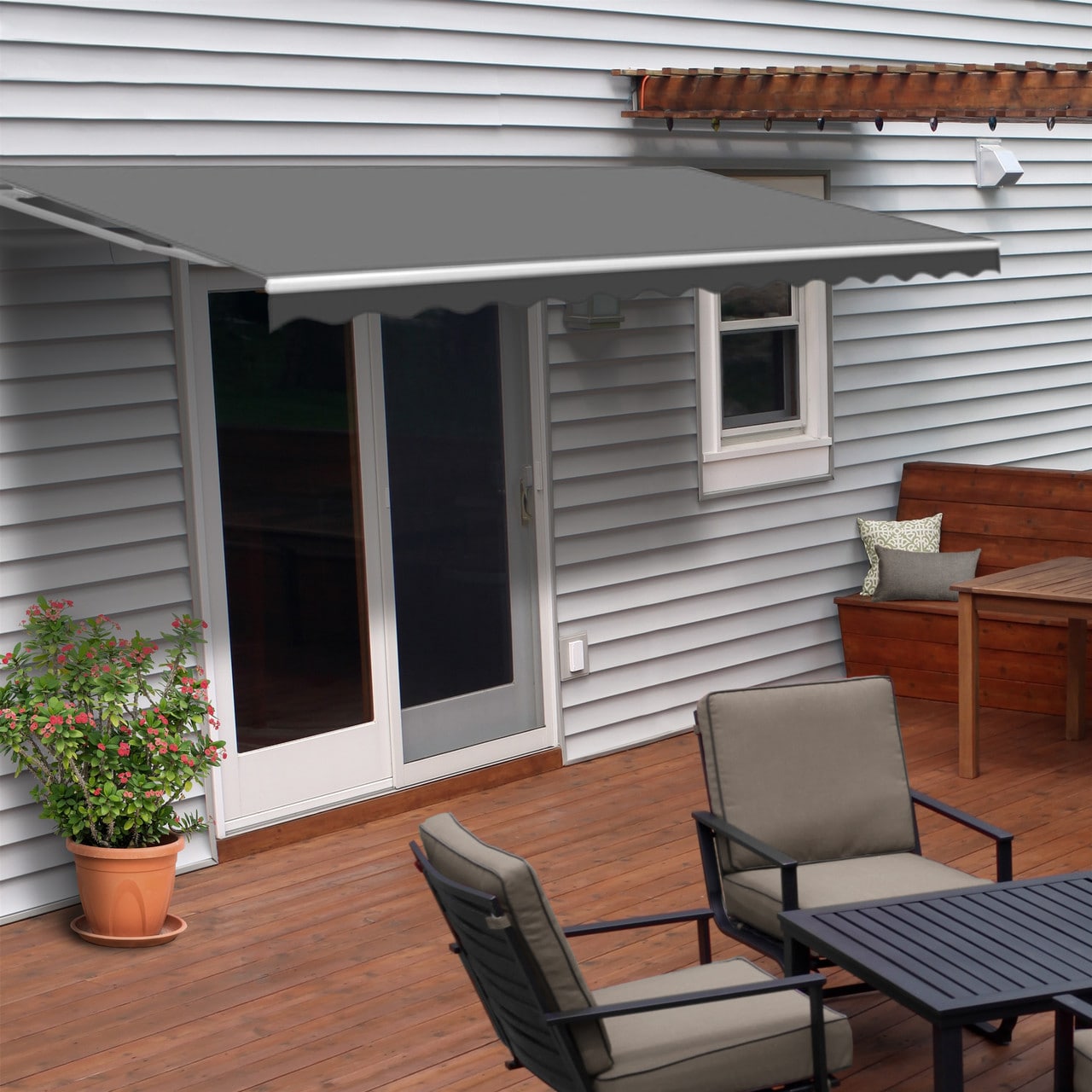 ALEKO AWM20X10GY80-LO awnings - View #2