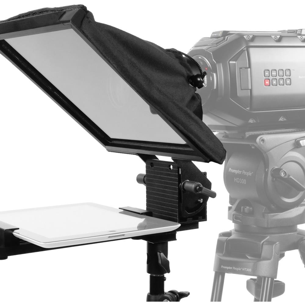  TCNCD388193 Prompter People PRP-PAL-IPAD-FS Freestanding Teleprompter with Tablet Cradle, Iphone Mounts, Stand and Case- 10 x 10 in. Glass