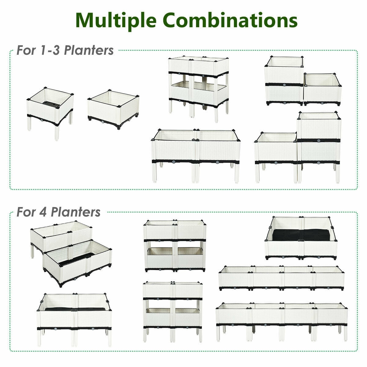 Forclover CWTA-OP70301WH Raised-Garden-Beds - View #4