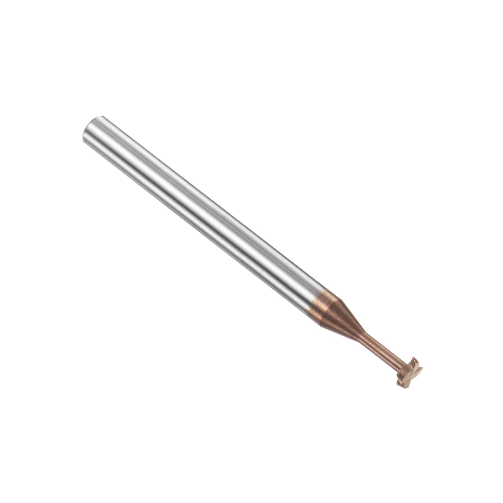 Unique Bargains T Slot End Mill Milling Cutter 4mm Cutting 1mm Depth 4mm Shank Solid Carbide Titanium Coated 4 Flutes for Stainless Steel Alloy #S26042800UX4816