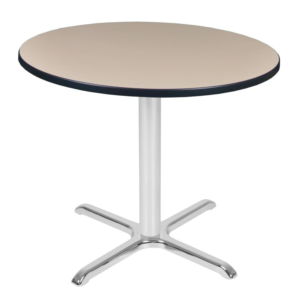Regency TVX42RNDBECM Breakroom Off-White 4-Person Training Table (42-in W x 29-in H)