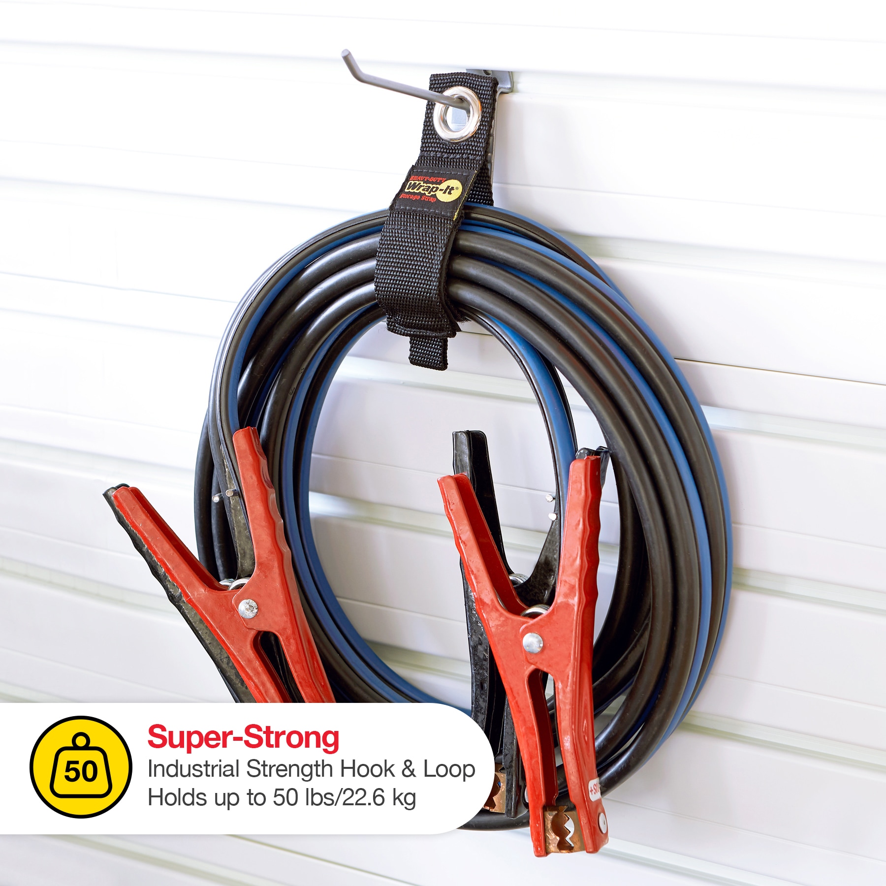 Wrap-It Heavy-Duty Straps and Extension Cord Organizers 10-in Black Hook  and Loop Fastener (3-Pack) in the Specialty Fasteners & Fastener Kits  department at