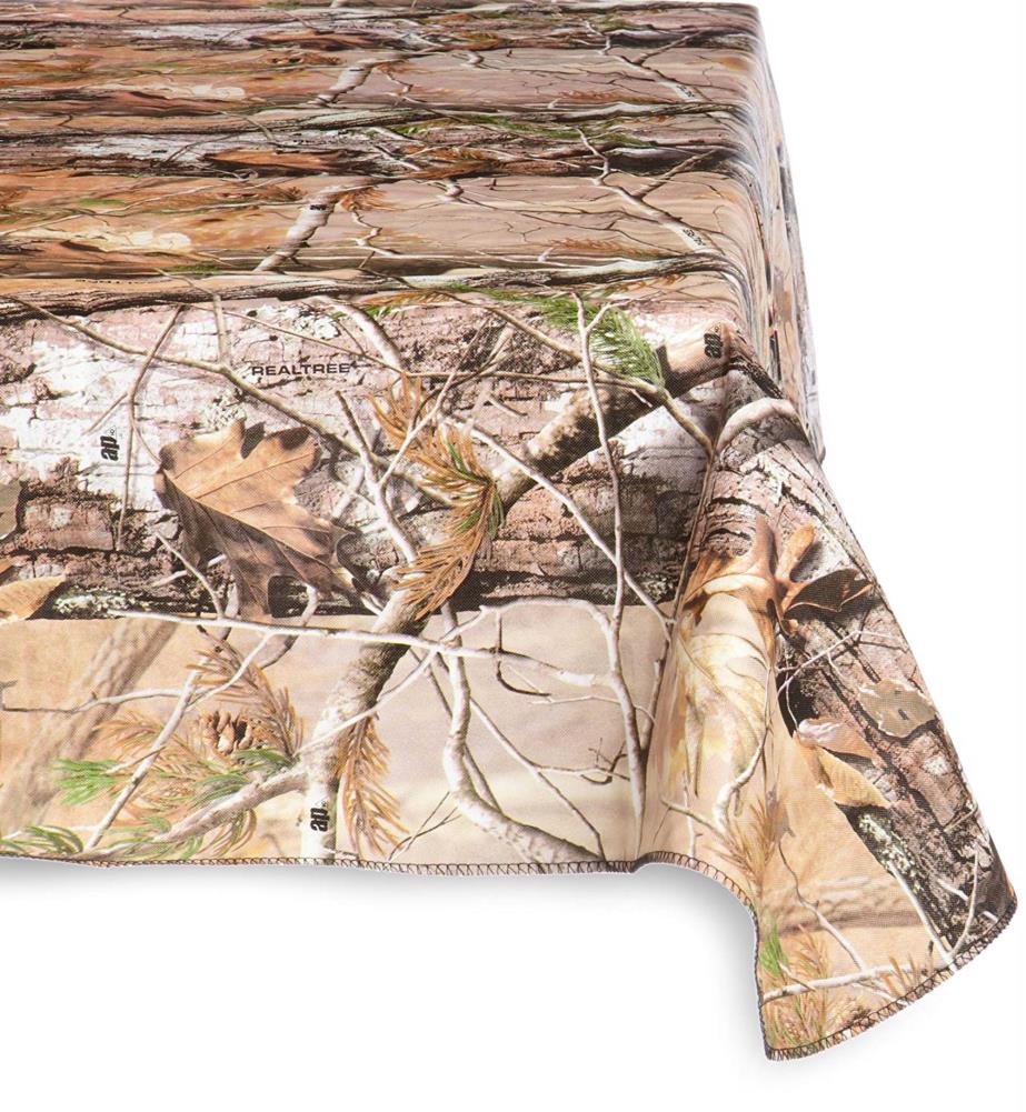 DII CRT31783 Outdoor Tablecloth Indoor/Outdoor RealTree Table Cover for 60-in round