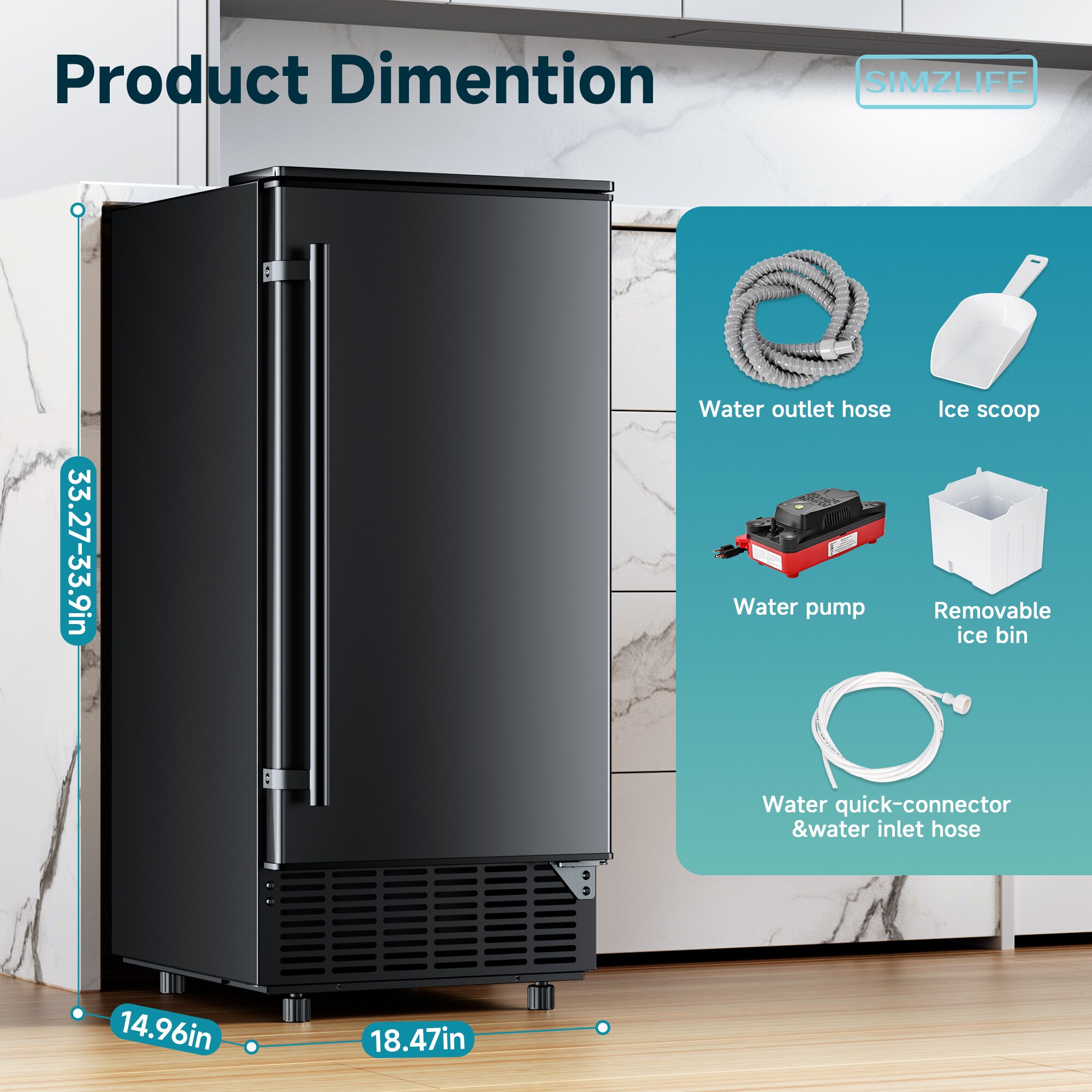 SIMZLIFE EF-72-S-LWS Ice-Makers - View #8