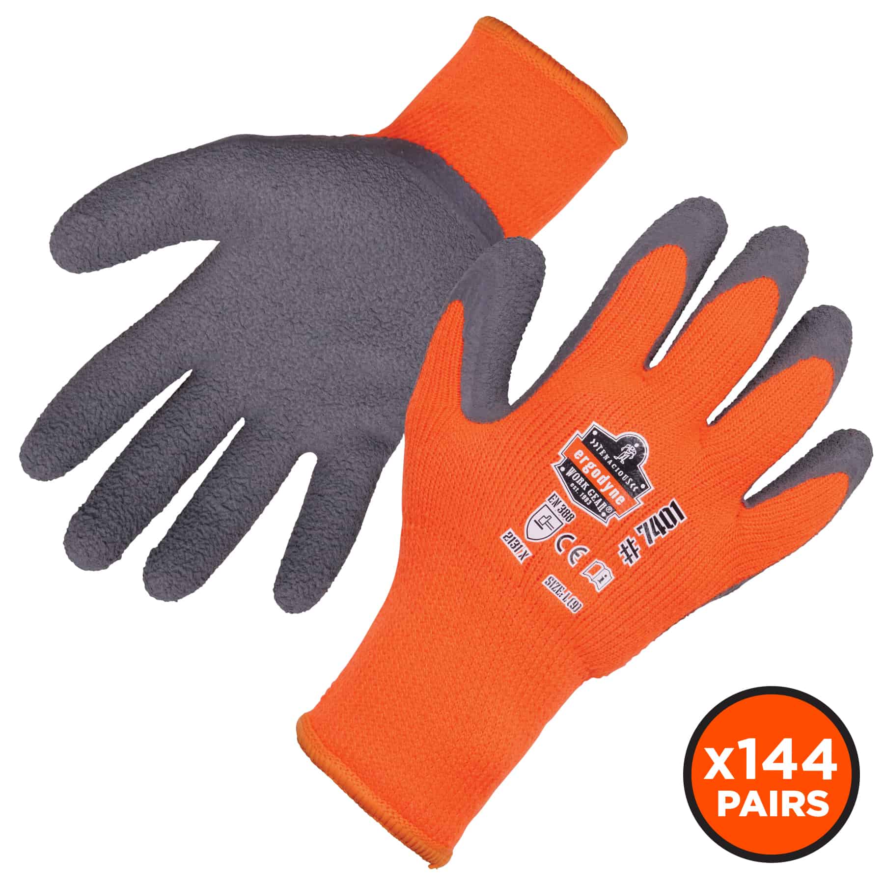 Ergodyne 17896 XX-large Orange Polyester Cold weather Gloves 144 -Pairs