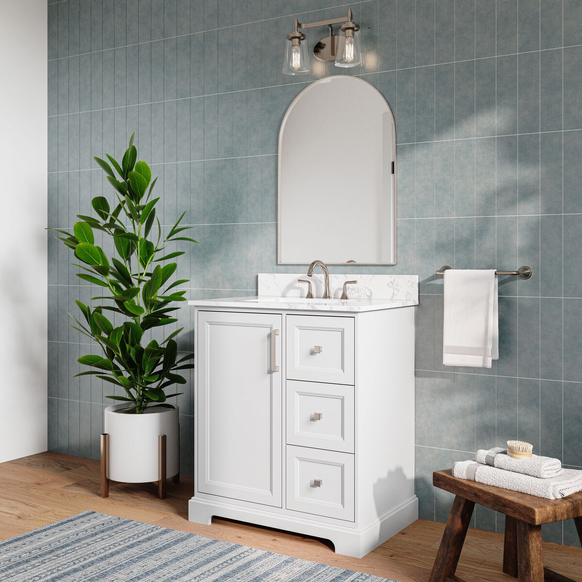 allen + roth LWS30TSVW Bath-Vanity-Combo - View #3
