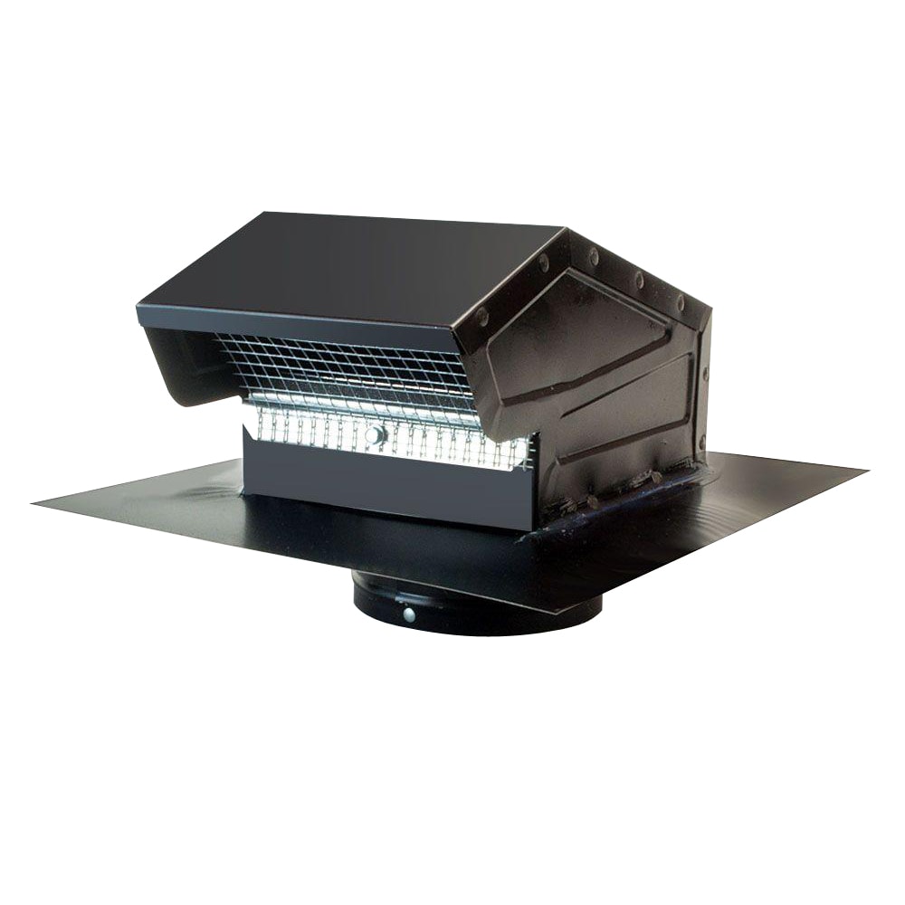 Master Flow GNV4BL Goose Neck 4-in x 8-Inches Galvanized steel Vent and Pipe Flashing
