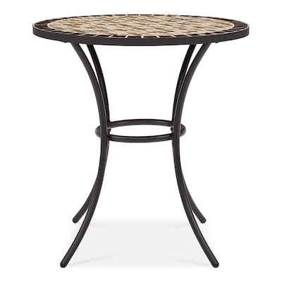 Round Outdoor Bistro Table, Outdoor Tile Table Top