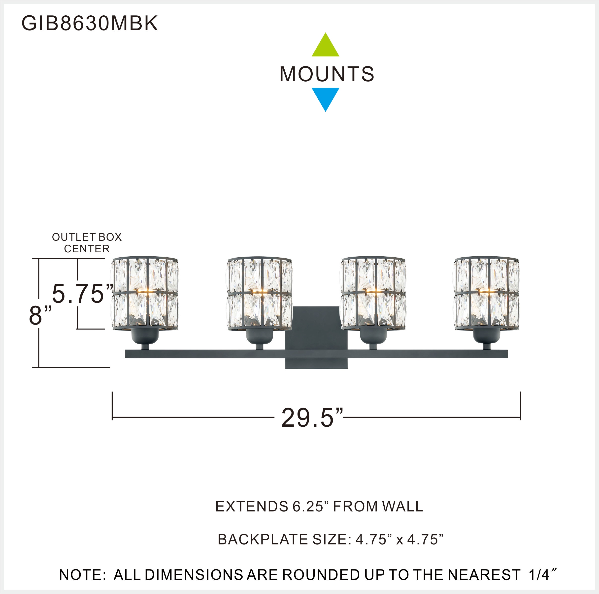 Quoizel GIB8630MBK b089995 - View #6