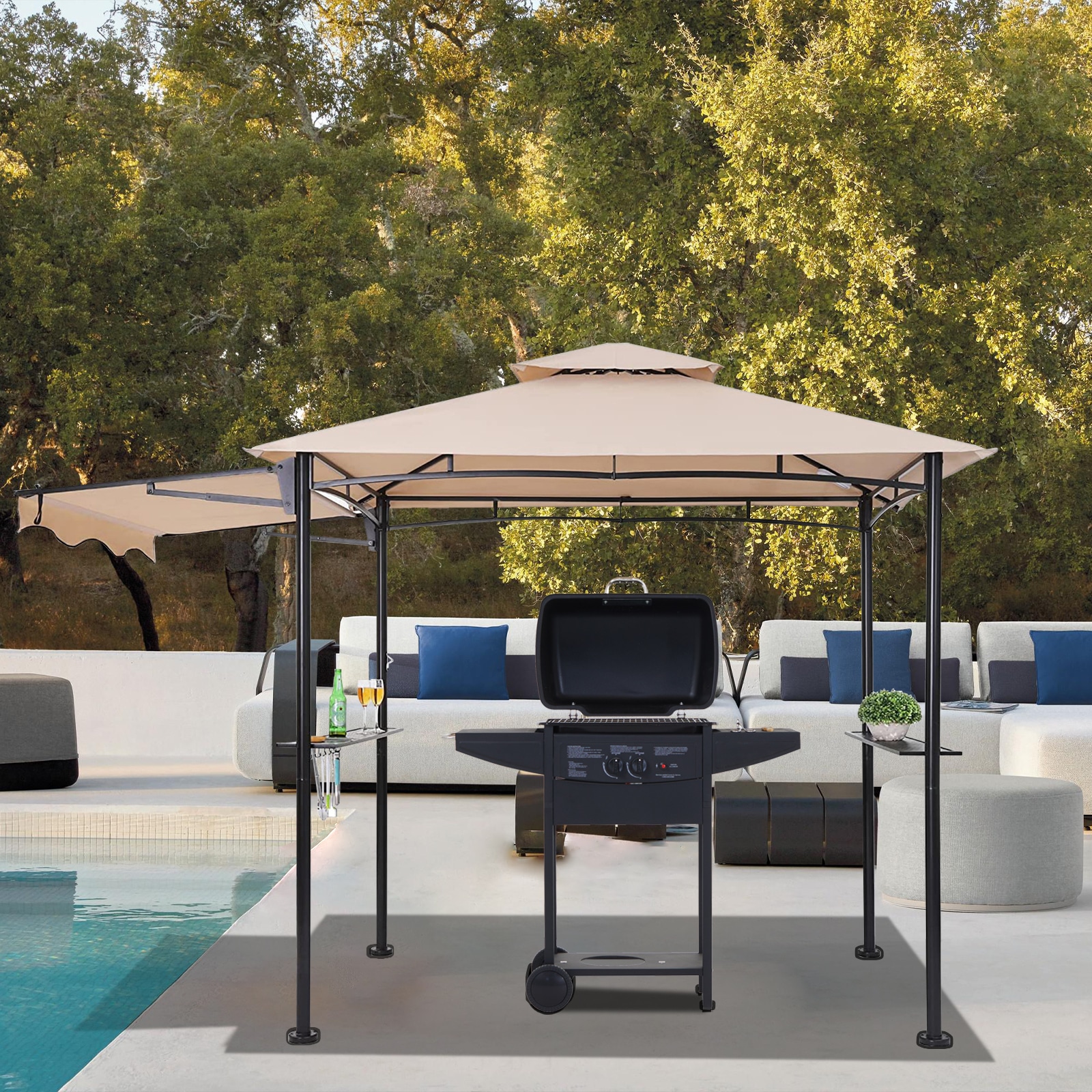 StarEcho SKPE-CREAM Wood-Resin-Gazebos - View #6