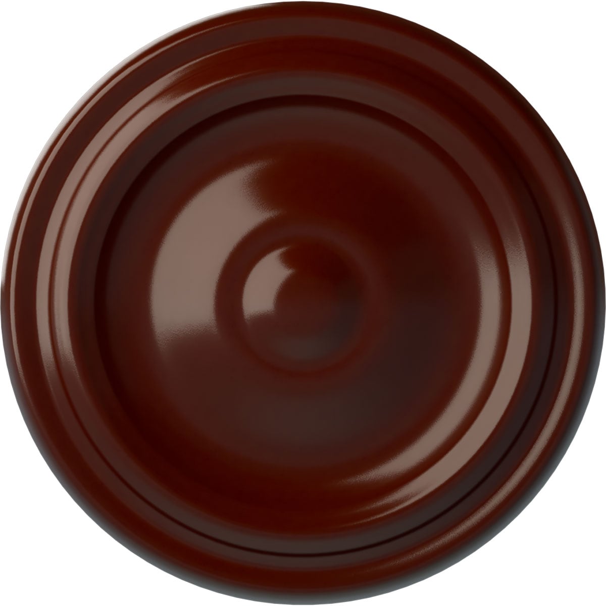 Ekena Millwork CM09MABMF Maria 9.625-in W x 9.625-in L Painted Brushed Mahogany Polyurethane Whole Ceiling Medallion