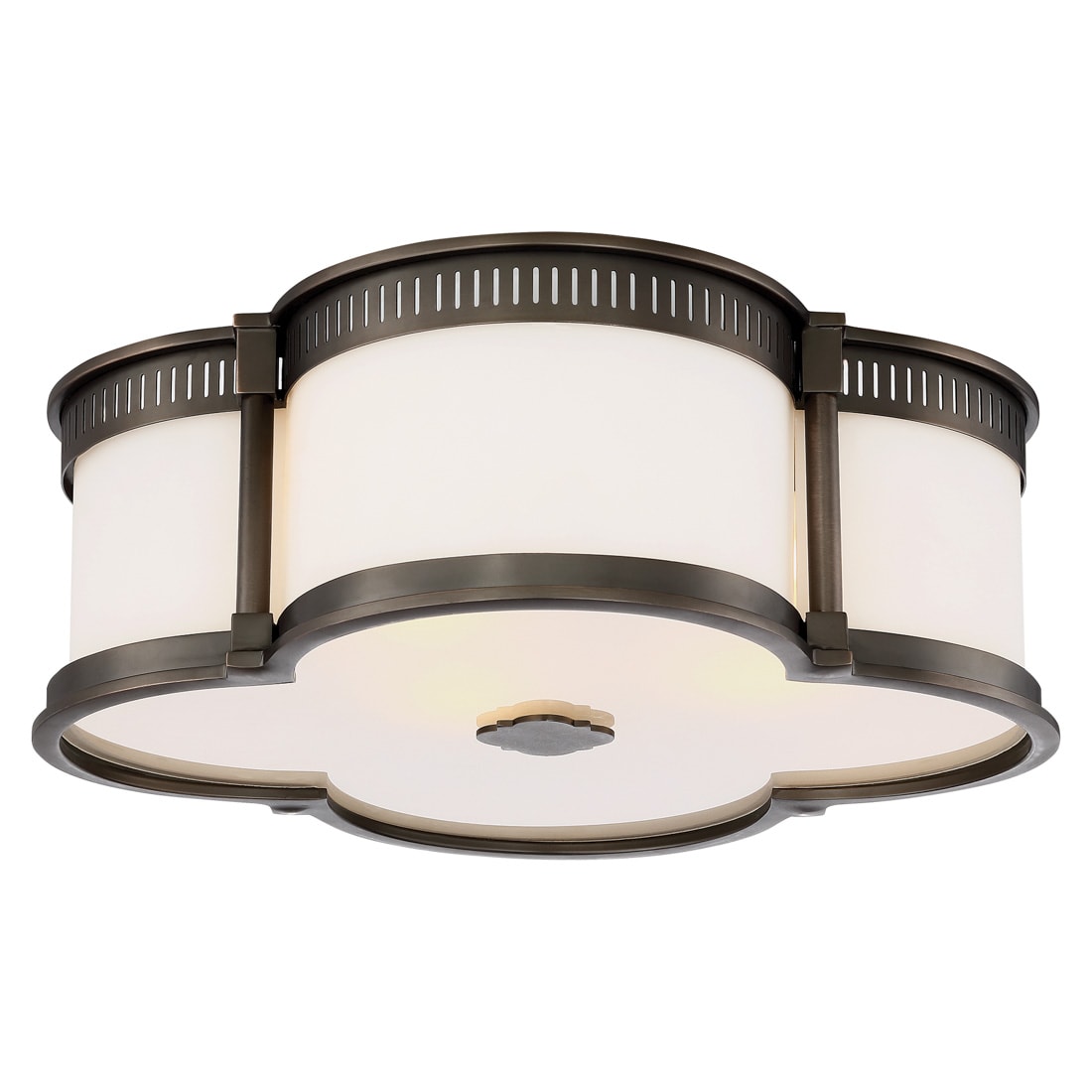 Minka Lavery 824-281-L Lavery 1 -Light 16.25-in Matte Bronze Integrated LED Flush Mount Light