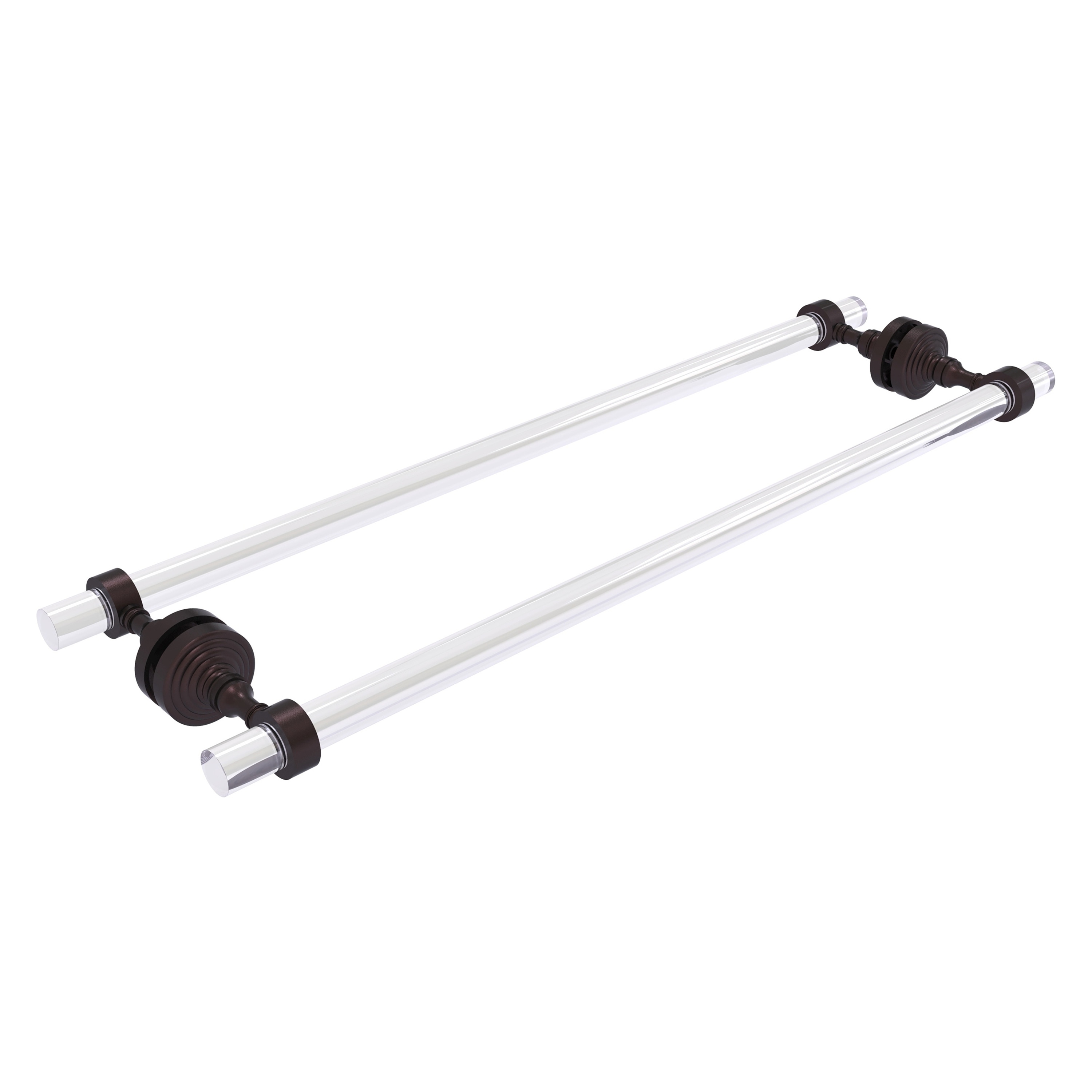 Allied Brass PG-41-BB-24-ABZ Pacific Grove 24-in double Antique Bronze Wall mount Double Towel Bar