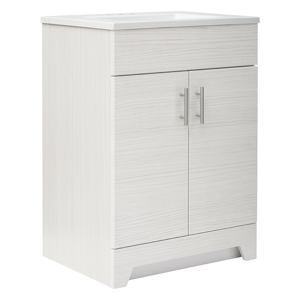 Style Selections Tierra 24-in White Single Sink Bathroom Vanity with ...