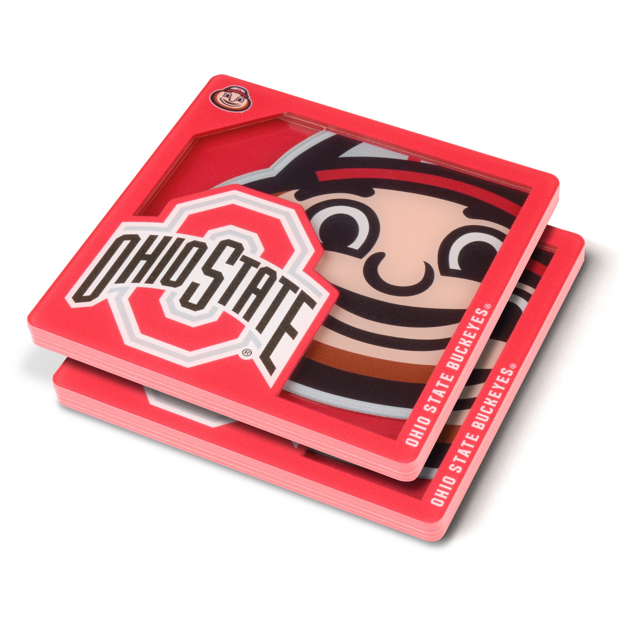 Ohio State Buckeyes Coasters. Buckeyes Drink Coaster.