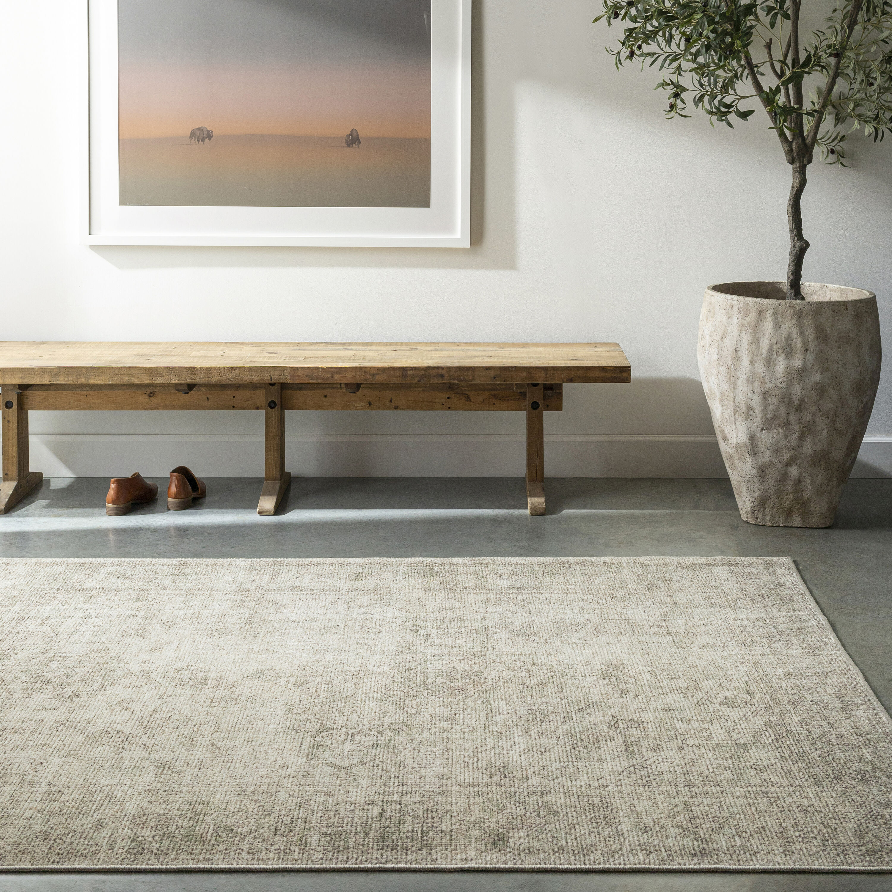 Livabliss BOSC2302-9212 Becki Owens Margot 9 x 12 (ft) Loomed Polyester Iguana Rectangular Indoor Medallion Area rug