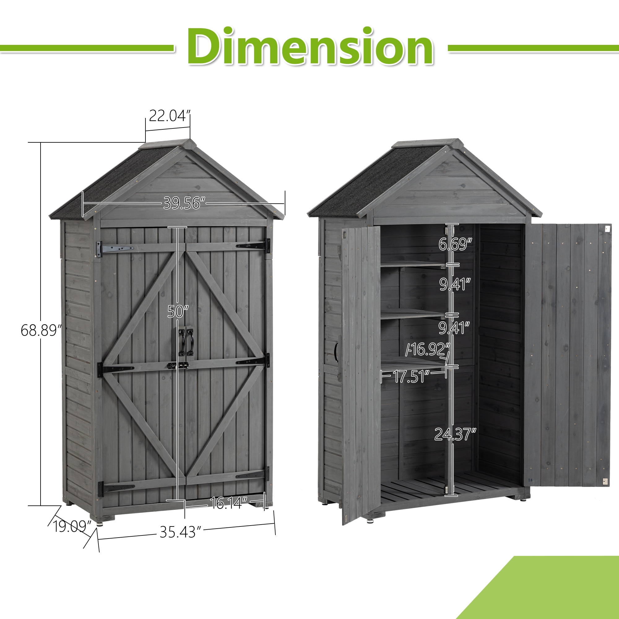Ayelon CV1651 Wood-Storage-Buildings - View #7