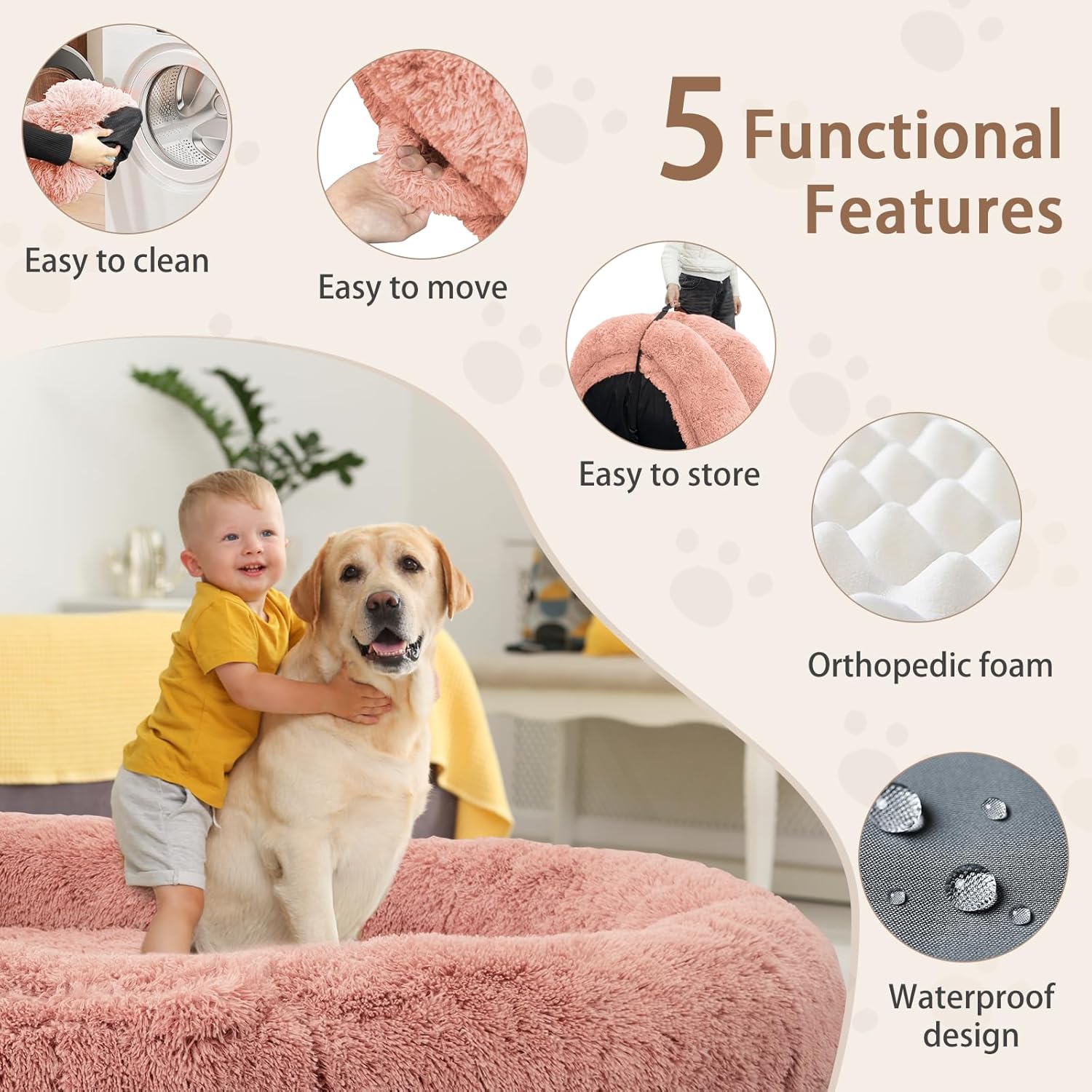 LOVMOR R-BIG BED-PK Pet-Beds - View #2