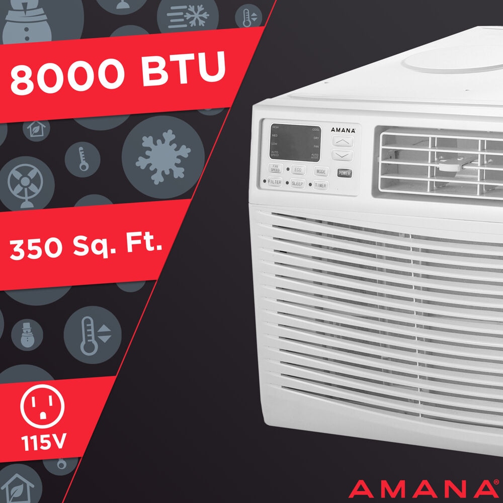 Amana 350-sq ft Window Air Conditioner with Remote (115-Volt; 8000-BTU) AMAP081BW Sansujyuku sansujyuku.com