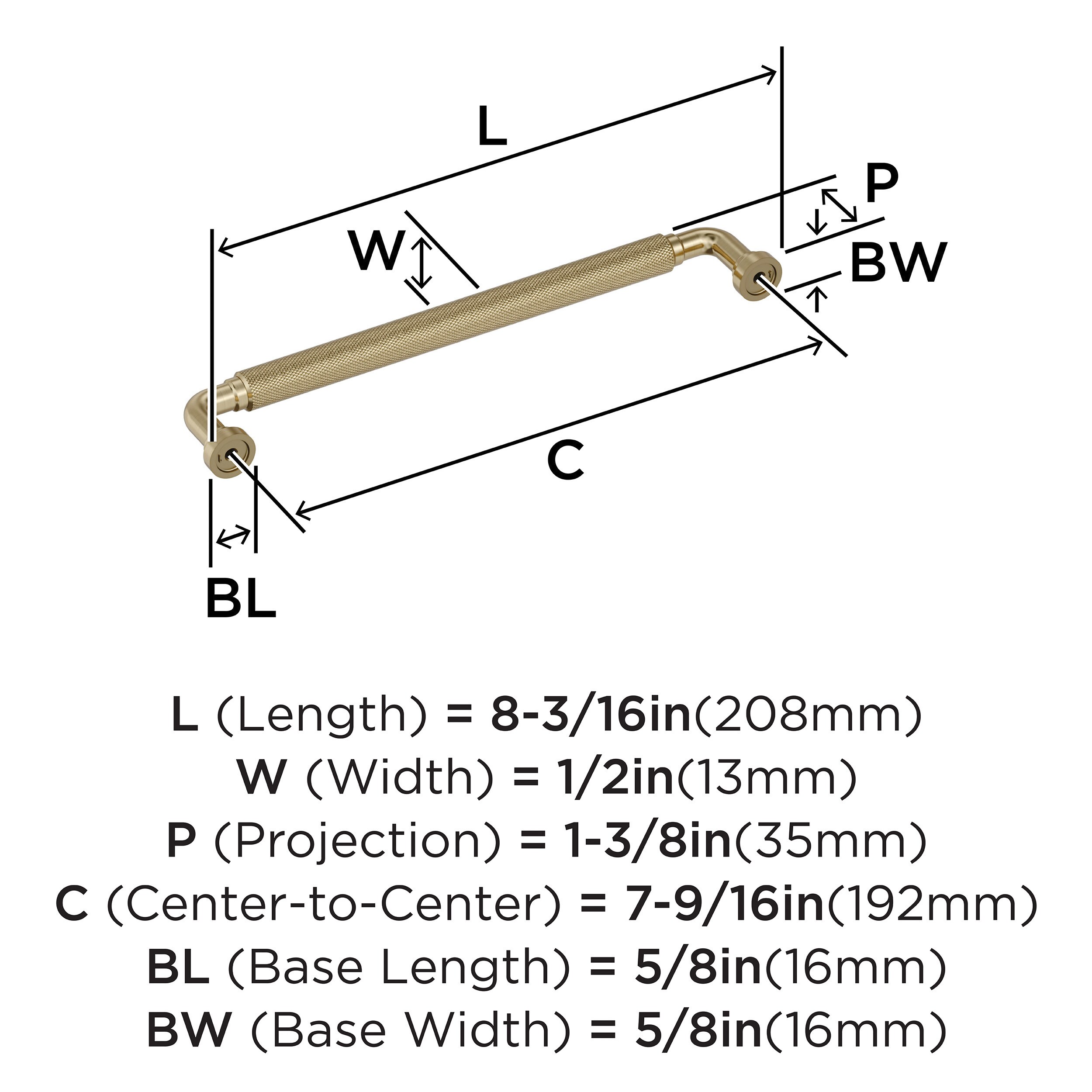 Amerock BP37685BBZ Cabinet-Pulls - View #4
